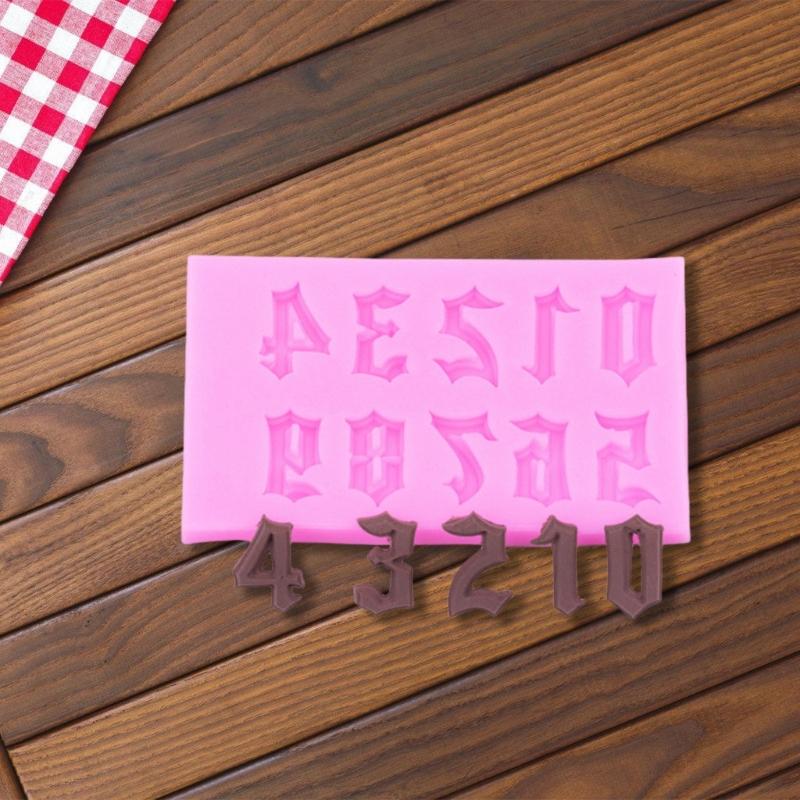 3D Number Silicone Candle Molds for Epoxy Resin Making Candle Soap Molds Number Shape Chocolate Fondant Mould Cake Molds