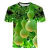 Lustige Gemüse Gurke 3D-Druck Grafik T-Shirts Y2k Herren Designer Kleidung Damen Kinder Persönlichkeit Kreativ Lässig Rundhals Oberteile