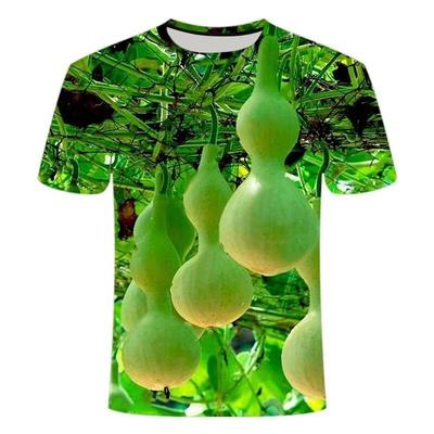 Lustige Gemüse Gurke 3D-Druck Grafik T-Shirts Y2k Herren Designer Kleidung Damen Kinder Persönlichkeit Kreativ Lässig Rundhals Oberteile
