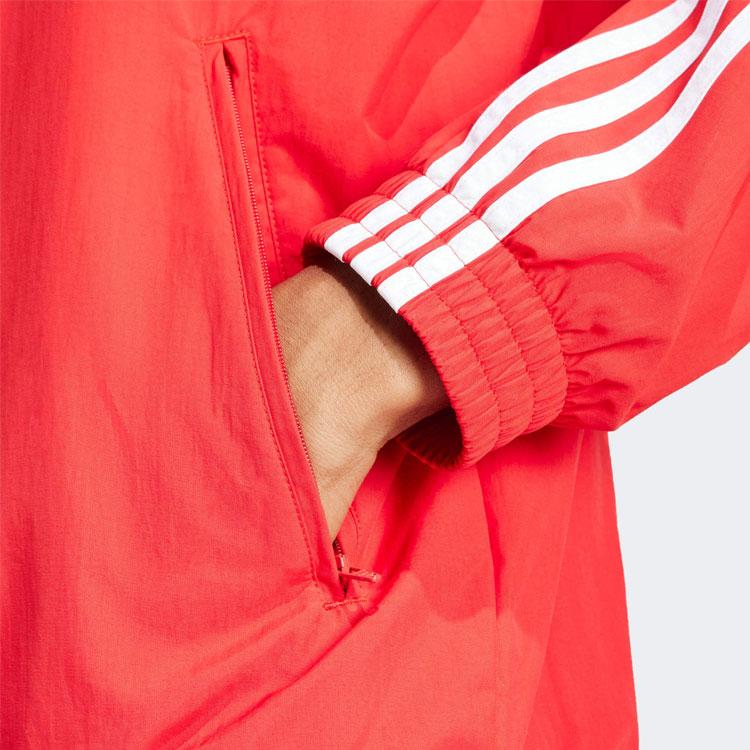 adidas Originals Adicolor Firebird Trainingsjacke mit drei Streifen und Stehkragen Herren Oberbekleidung Rot IT2495