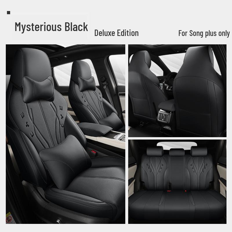 BYD Song Plus DMI Custom Leather Car Seat Cover, Full Wrap, Universal Fit for All Seasons, 5-Seater.