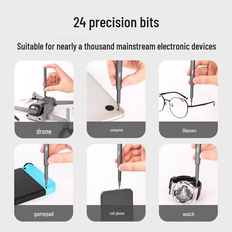 Deli Tools Precision Screwdriver Set for Electronics & Household Use