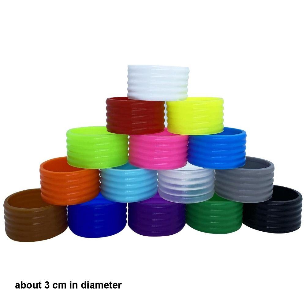 10 Pcs Sealed Rubber Ring Pickleball Paddle Grip Stretchable Elastic Racket Grip Handle Comfort Anti-slip Overgrip Competition