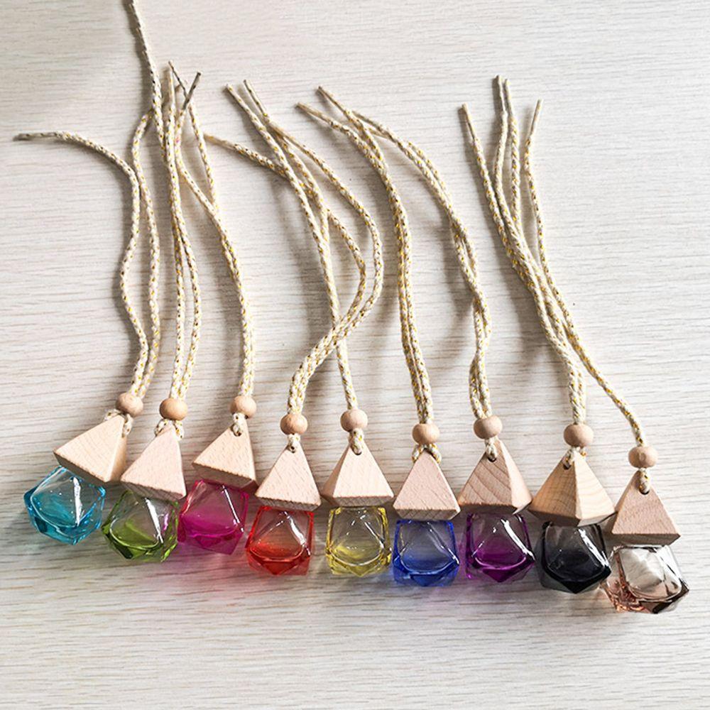 Clear Interior Empty Bottle Air Freshener Car Perfume Pendant Car Fragrance Perfume Hanging