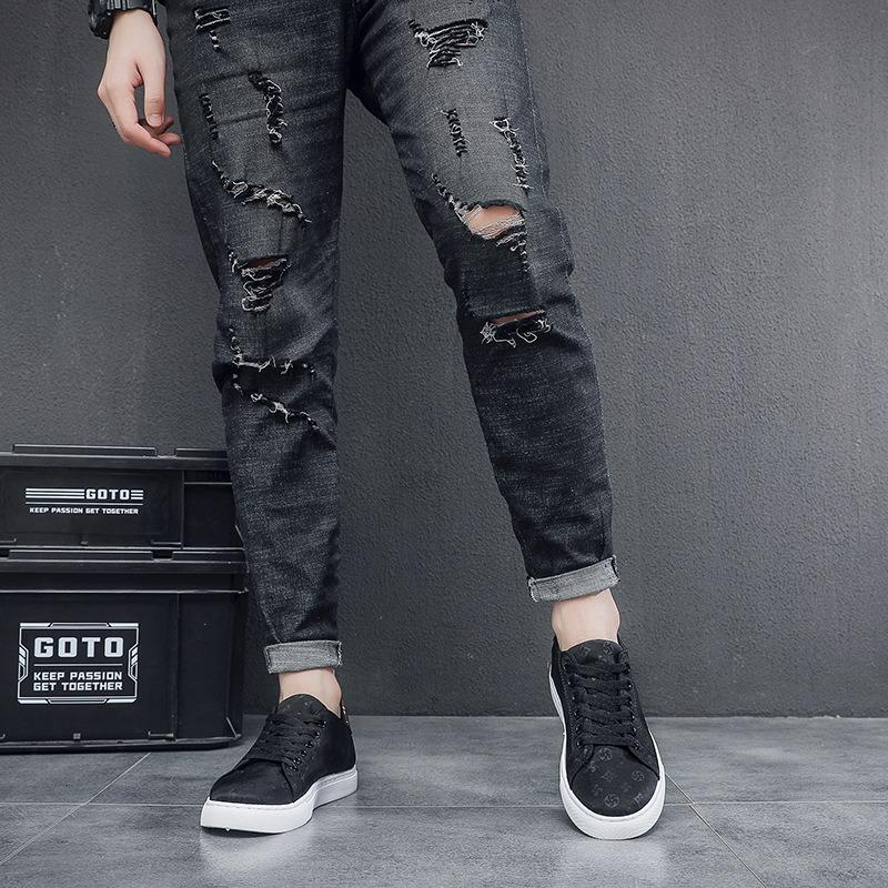 Summer New Men's Board Shoes Casual Shoes Men's Trendy Shoes Versatile Low-top Men's Umbrella Cloth Breathable Foot Shoes