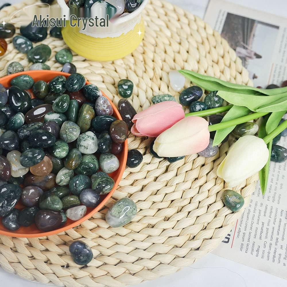 Natural Ocean Jasper & Indian Water Agate Raw Stone Pebbles - Fish Tank Substrate & Children's Gem Mining