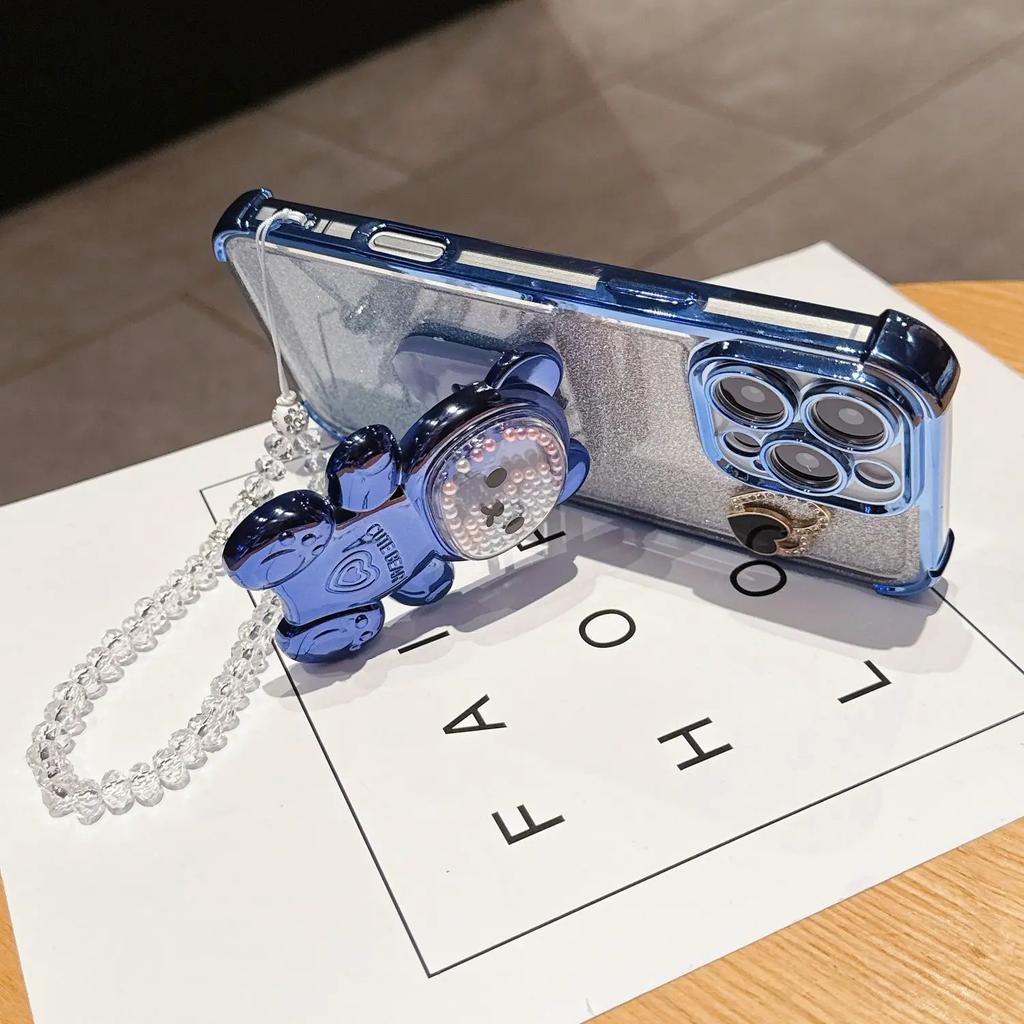 Lanyard Luxury Magnetic Plating Clear Case For XiaoMi 14T Pro Shockproof Silicone Cover