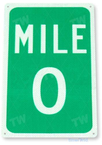 TIN SIGN Mile  West Street Sign Cave Shop Cottage Garage AAluminum 20x30cm（7.8x11.8inch）