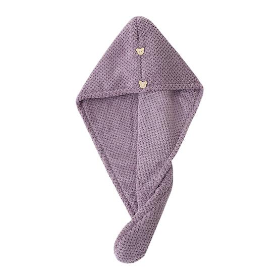 Dry Hair Cap High-Density Microfiber Fast Absorbing Soft Hair Towel Wrap Spiral Twist Non-Slip