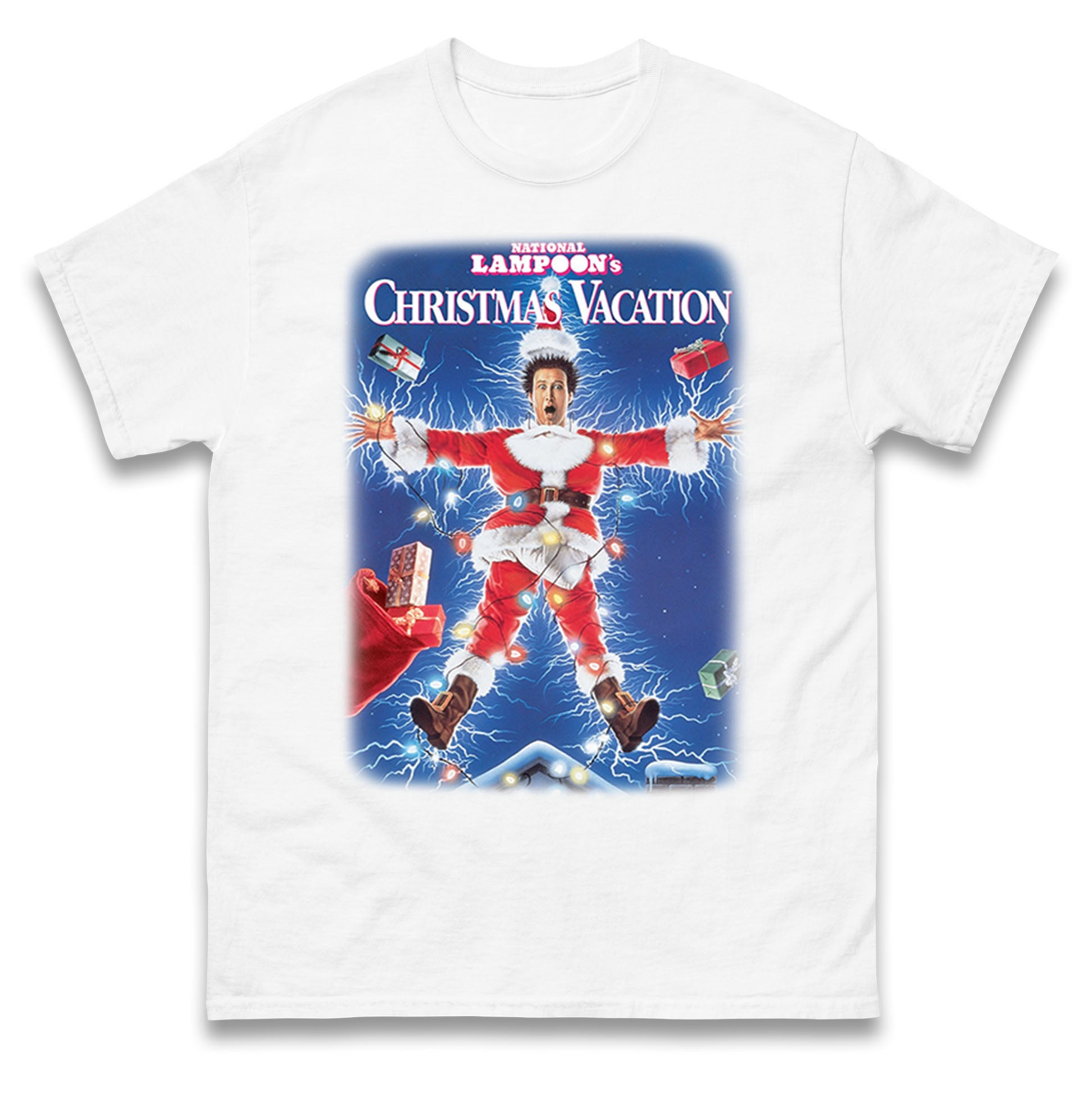 

National Lampoon s Christmas Vacation Clark Griswold Mens T Shirt Womens Tops Tees M