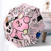 1pc BT21 Cooky Outdoor Umbrella - Automatic Opening/Closing, Portable 3-Fold Design, 8-Rib Iron Frame, Perfect Gift for Fans, Travelers, Daily Us