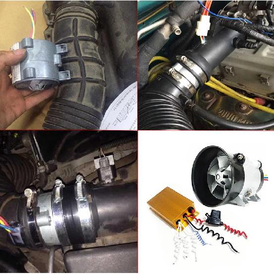 Universal Car Turbocompressor Turbo Charger with Automatic Controller Maximum 300W 35000 RPM