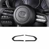 Car Steering Wheel Button Frame Cover Trim Sticker ABS Carbon Fibre Styling for Mazda CX-30   Interior