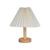 Table Lamp, Bedroom, Bedside Lamp, Internet Instagram, Girl Atmosphere Lamp, LED Retro Pleated Decorative Night Light
