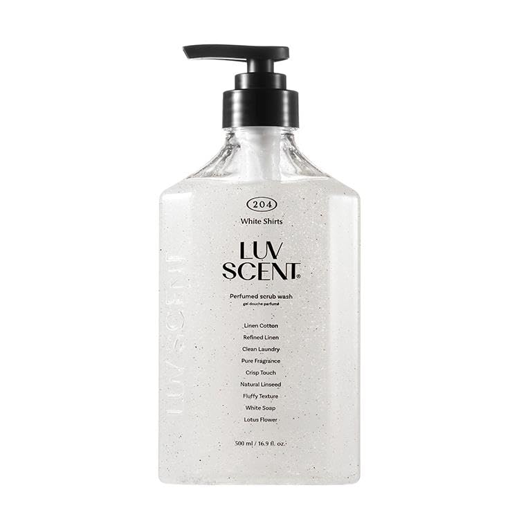 LoveSent Scrub Body Wash White Shirt Linen Cotton 500ml