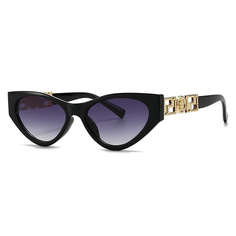 Trendy Cat-Eye Sunglasses for Women and Men Cross-Border Fashion Narrow Model Street Style Lh214