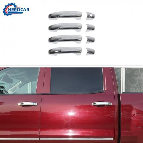 5X Door Handle Decor Trim For 2014+ Chevrolet Silverado GMC Sierra  Accessories