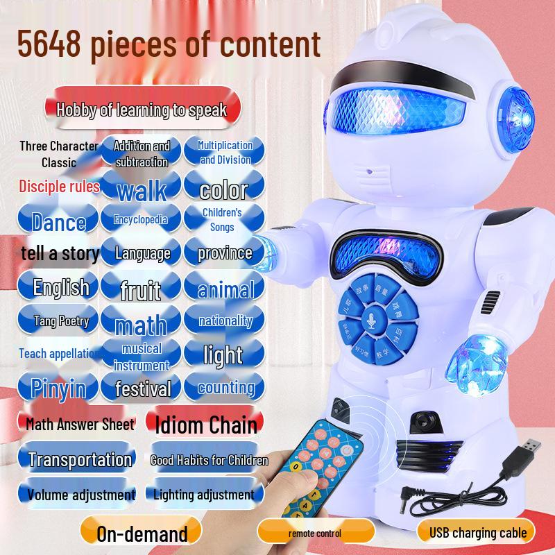 Smart Talking Remote Control Robot - Durable, Walking, Dancing Educational Toy for Boys and Girls