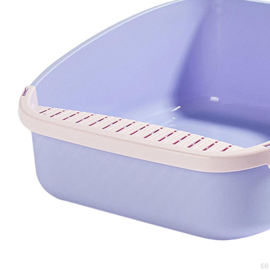 Cat Litter Box Bedpan Durable Potty Pan Toilet Pet Tray for Travel