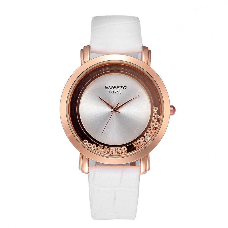 Lässige Quarz Lederarmbanduhr Damen Lässiges Armband