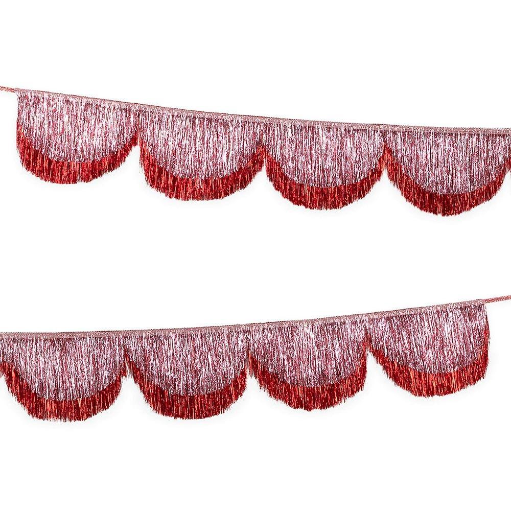 Multicolor Drizzle Garland Encryption PET Tassel String Thickening Background Ornament Metallic Foil Fringe Birthday Decoration