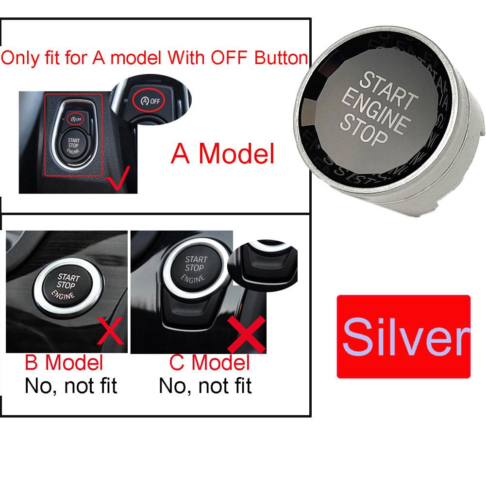 Buton de comutare a motorului de pornire și oprire cristal pentru BMW 1 2 3 4 5 6 7 X1 X5 X6 F22 F30 F10 F32 F01 F15 G30 G31 G11 G12 G01