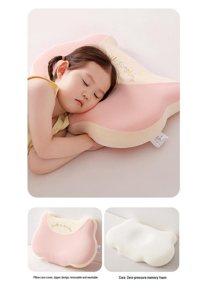 Children's Memory Foam Pillow: Neck Support & Sleep Aid for Ages 3-6, All-Season Comfort, Promotes Healthy Sleep