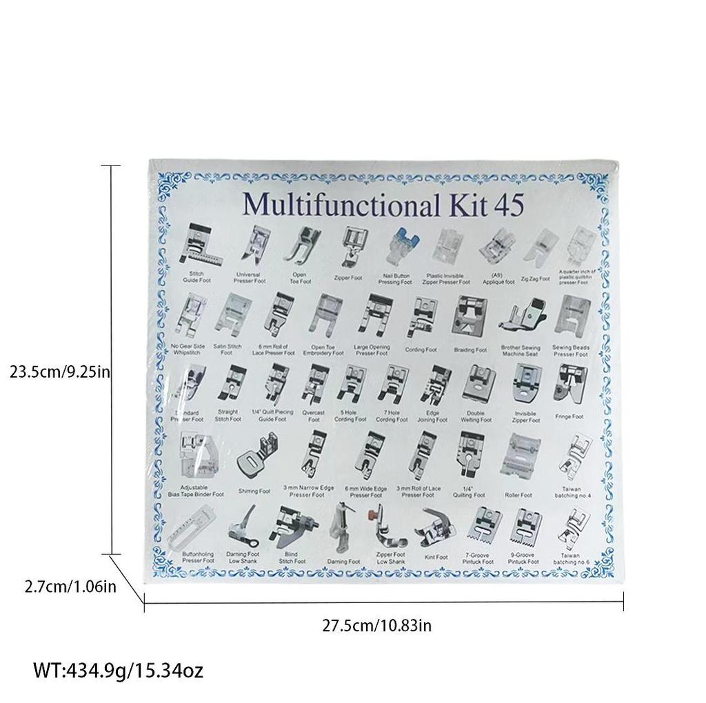 Deluxe Presser Foot Set: 32-62pcs Multifunctional Sewing Accessories for Home Machines