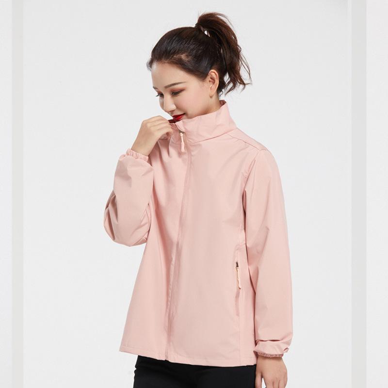 Autumn Stand-Up Collar Windbreaker: Custom Baseball Uniform with Embroidered Logo