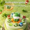 Kids' Jumping Frog Cartoon Net Catching Launcher Toy Green Frog with Colorful Jumping Pups, Battery Operated (Batteries Not Included),  Frog Toys