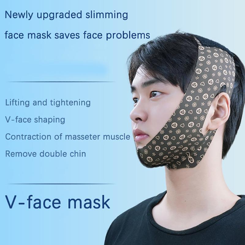 For Men V-Face Bandage Facial Lifting And Tightening Shaping Contour Mask Quickly Improving The Masseter Muscles Double Chin