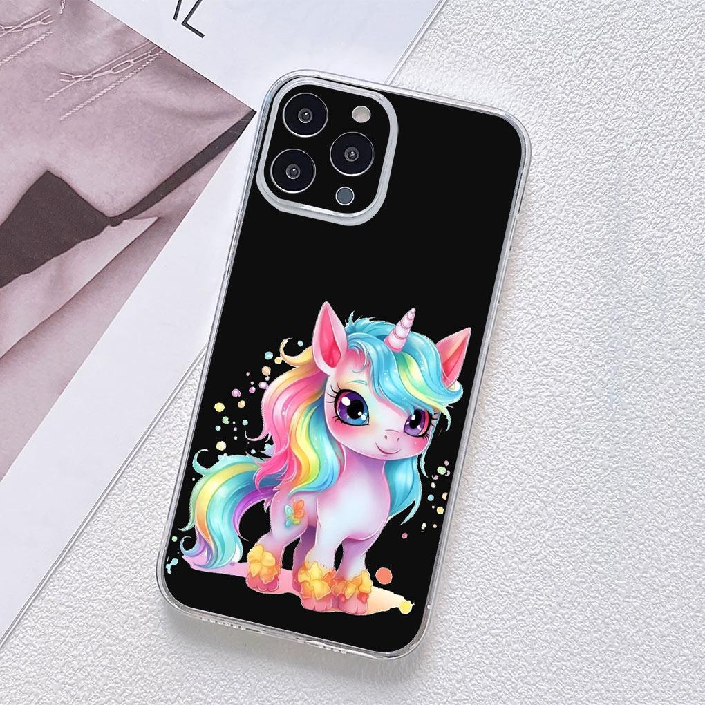 Regenbogen Einhorn Anime Cartoon Pferd Handyhülle für Motorola Moto G13 G14 G53 G54 G62 G72 G82 G84 E13 E20 G42 G32 G23 G22 Hülle