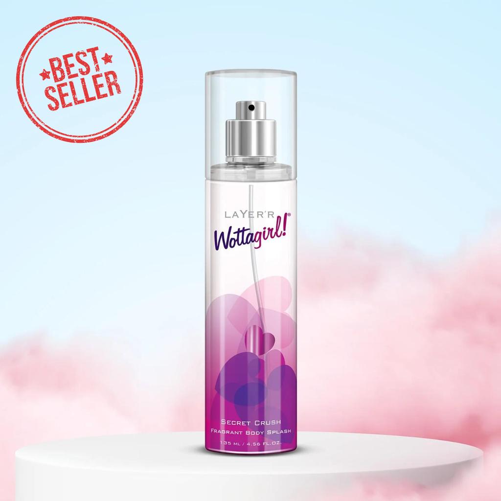 Layer'r Wottagirl Secret Crush Fragrant Body Splash, 135ml (Confezione da 2)