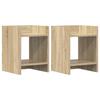 Plant Stand with Shelf 2 Pcs Sonoma Oak 30 X 30 X 40 Cm