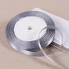 25yadrs/Roll 6-10-15-20-25-40-50mm Silver Gray Satin Ribbons Clothing Fabric, Children's Hair Accessories, Bow DIY Accessories