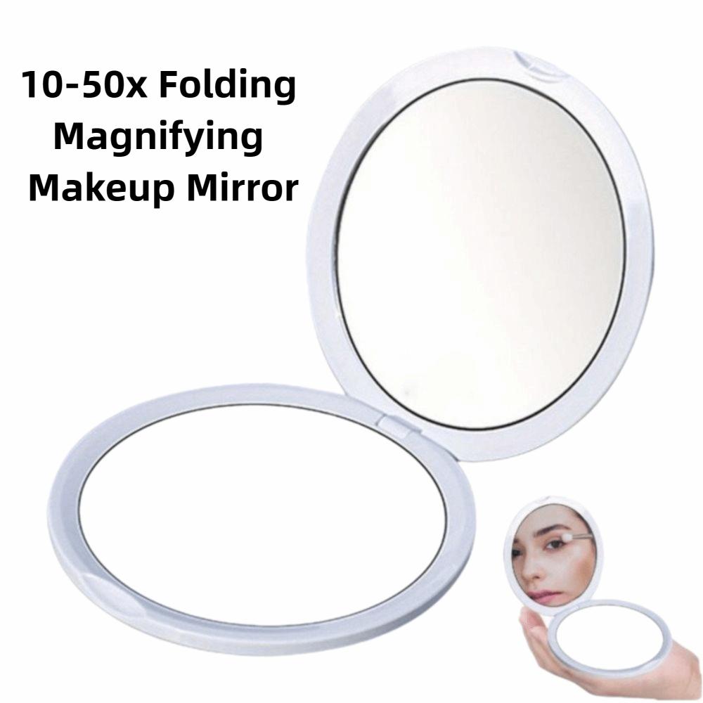 Double Sided Portable Mini Makeup Mirror Stylish Appearance Compact Pocket Mirror  Travel