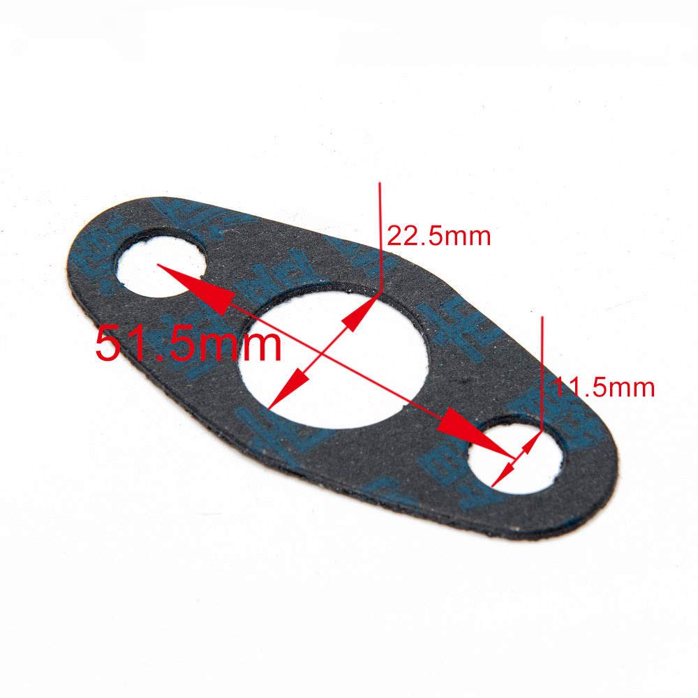 EPZDP18A 10pcs Turbo Oil Return Drain Gasket for T3 T4 Turbocharge Gasket Paper