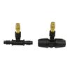 30 Pcs Gold Garden Irrigation Agricultural Atomizing Sprinklers Atomizing Sprayers Copper Misting Fog Cooling Nozzles 4/7mm Hose