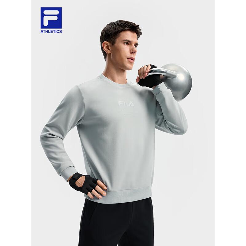 FILA Men s 2025 Winter Loose Fit Knit Pullover Sweatshirt L
