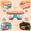 Baby Toys for 6 to 12 Months, Drum Musical Learning Infant Toys Rotating Light Up Toys for 12-18 Months, Tummy Time Toys for Baby