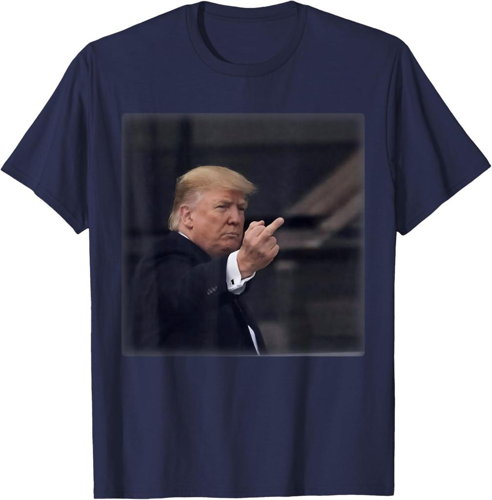 Trump Middle Finger 2026 Meme Funny Unisex T-Shirt