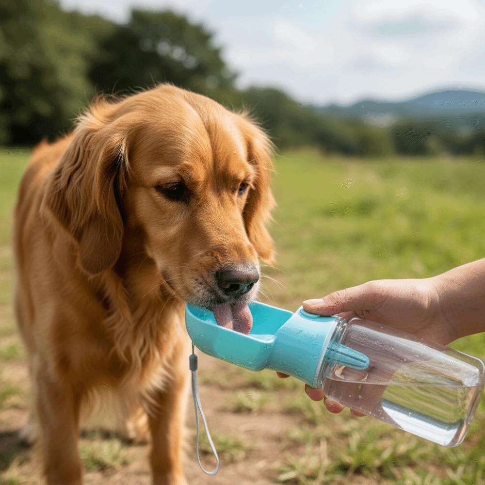 Leak Proof Portable Pet Water Bottle Heat-resistant Dog Food Container Water Dispenser  Dog Walking