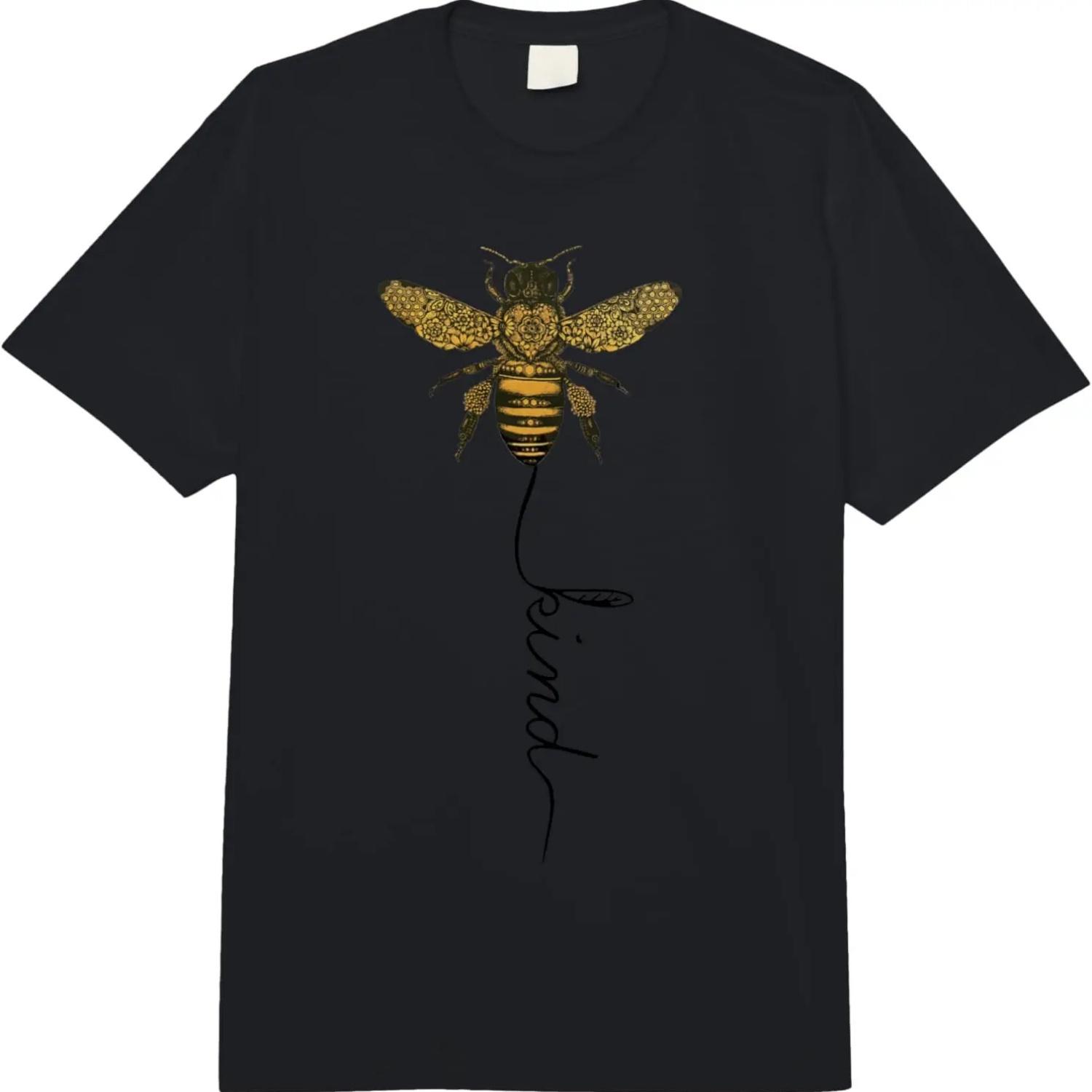 Cool Bee Kind Be Kind T Gift for Women Men Comfort Colors Adult Heavyweight T-shirt S чёрный
