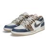 Jordan Air Jordan 1 Dust Sea Wanderer Abrasion Resistant Low Top Skateboard Shoes Men's White Blue 553558-169(team1731-)