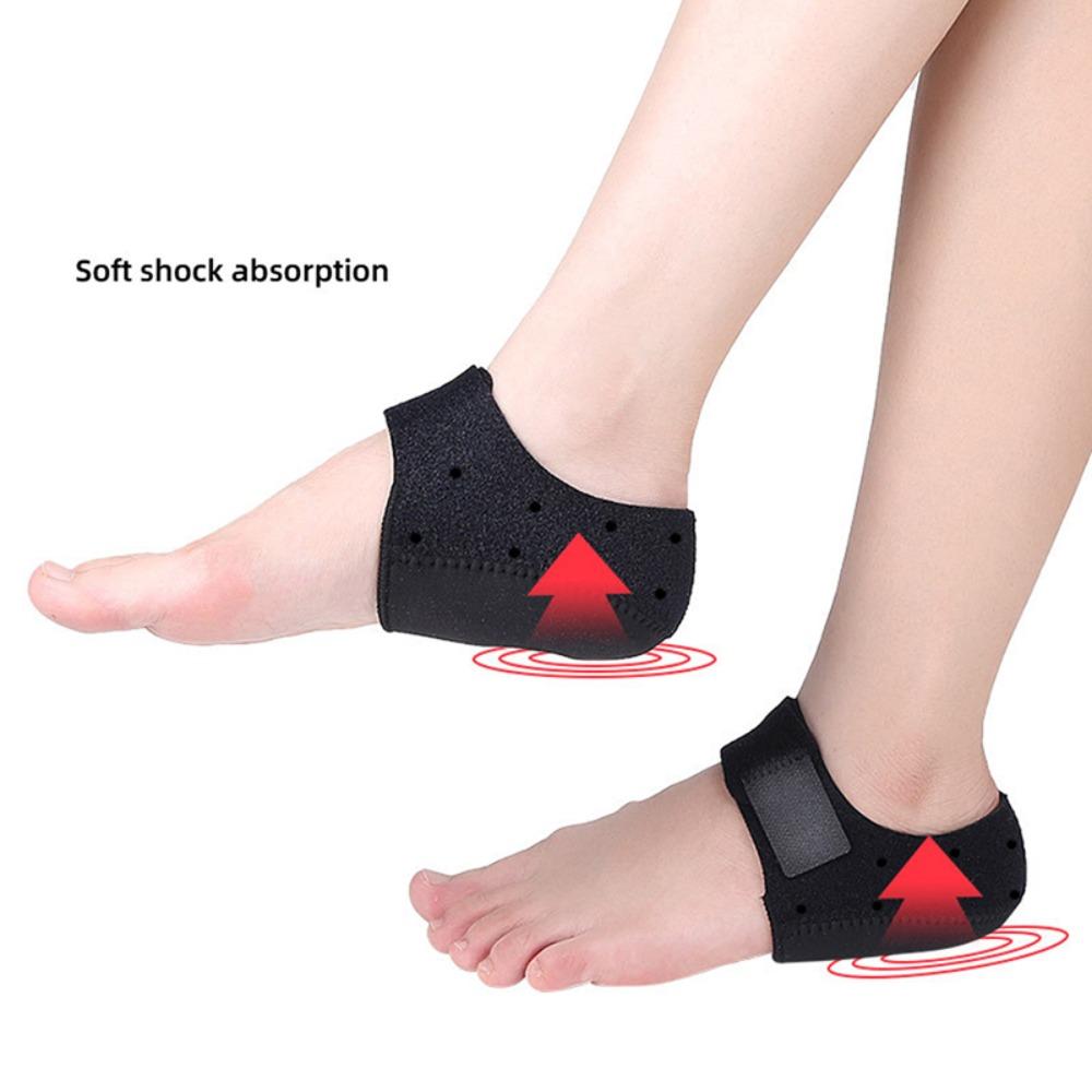 Neopren Silikon Gel Fersenschutz Ärmel Verstellbarer Klettverschluss Stoßdämpfende Ferseneinlage Achillessehnen-Stützbandage
