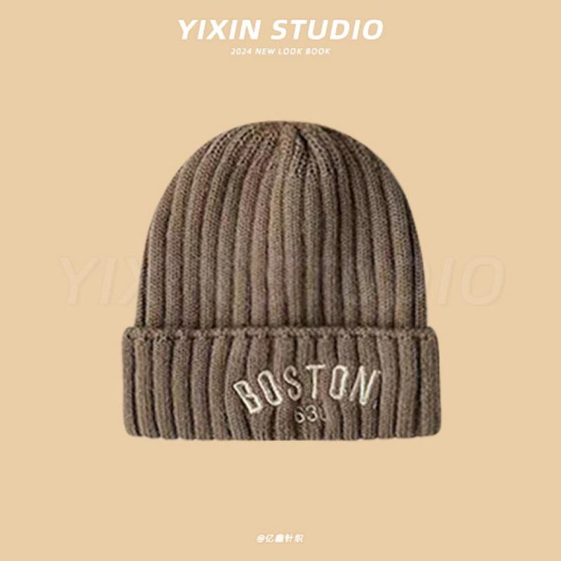 Children's Ear Caps Knitted Autumn and Winter Warm Boys and Girls Winter Windproof Versatile Pullover Baby Wool Hat