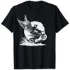 100% Cotton Single-sided Printed Tooling Collar Men's T-shirt Motorcycle Wings - Offroad Motorcycle Rider(1)
