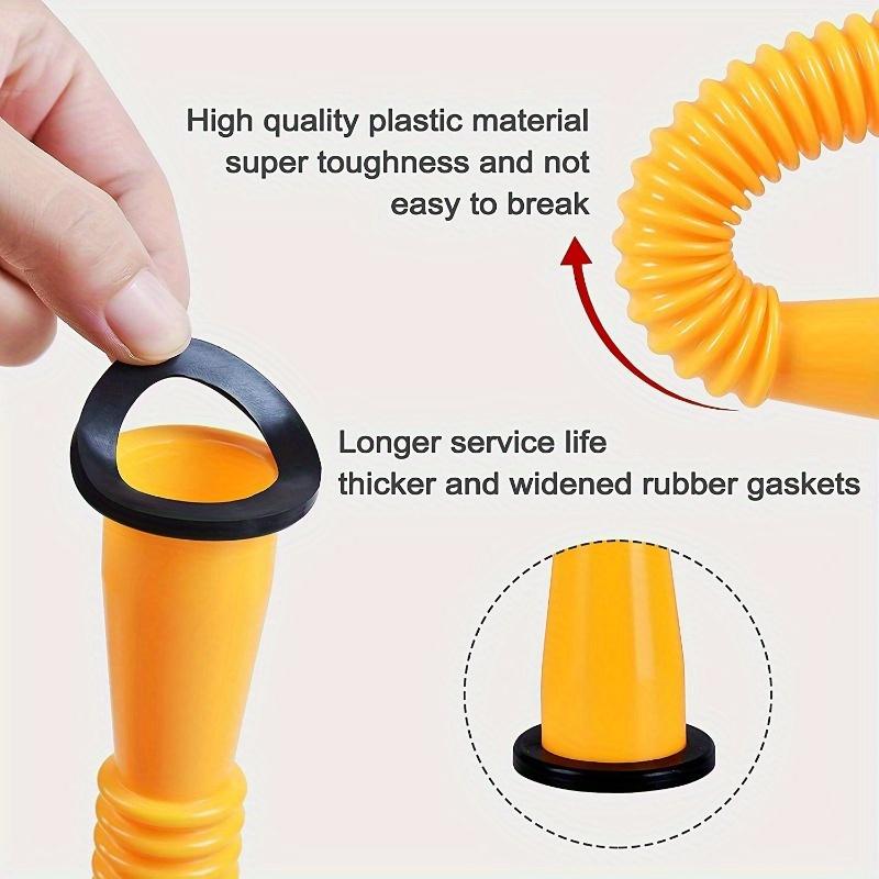 Three piece set of gasoline tank nozzle assembly - hexagonal nut plug anti slip nut nozzle protective cover urea tank thread