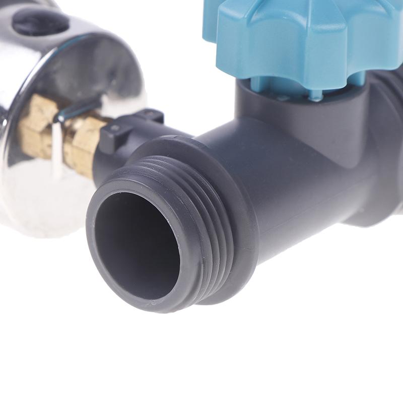 Druckregler G3/4'' Einstellbares Wasserdruckregelventil mit Manometer Gewächshausgarten-Bewässerungsregler