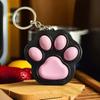Tragbarer Katzenkralle Schlüsselanhänger Stressabbau Spielzeug Weicher Silikon Schlüsselanhänger für Rucksack Handtasche Reisen Büro Styles